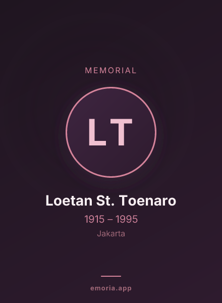 Memorial portrait of Loetan St. Toenaro
