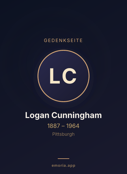 Gedenkportrait von Logan Cunningham