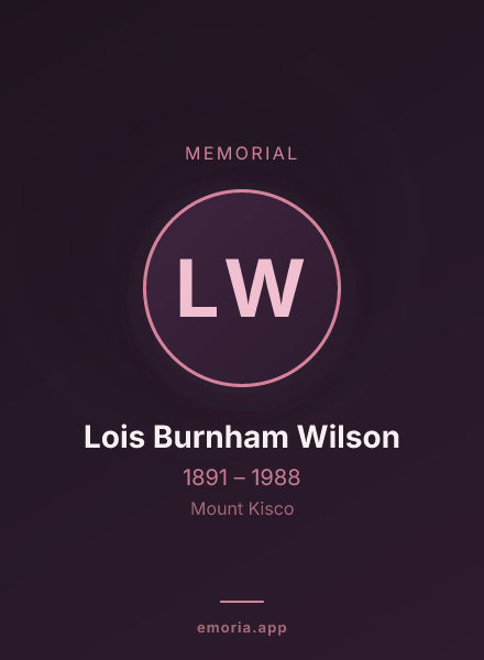 Memorial portrait of Lois Burnham Wilson