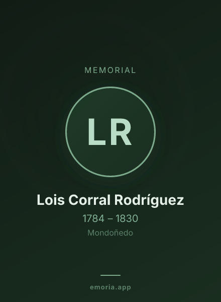 Memorial portrait of Lois Corral Rodríguez
