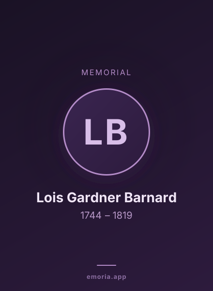 Memorial portrait of Lois Gardner Barnard