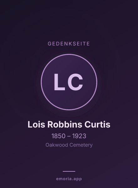 Gedenkportrait von Lois Robbins Curtis
