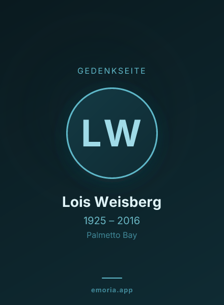 Gedenkportrait von Lois Weisberg