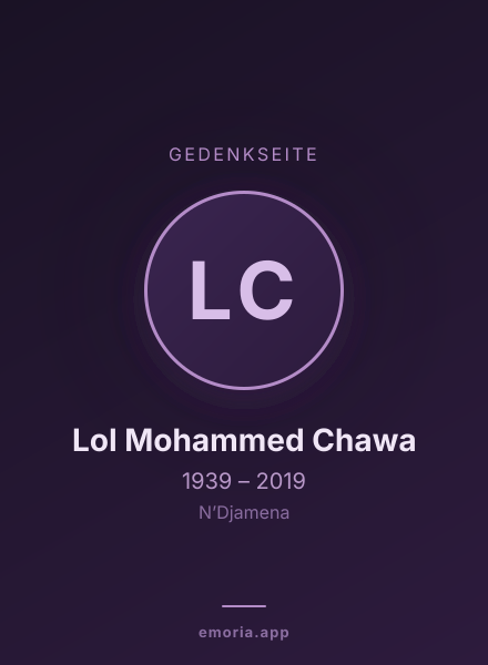 Gedenkportrait von Lol Mohammed Chawa