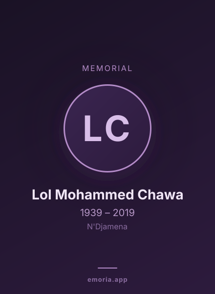 Memorial portrait of Lol Mohammed Chawa