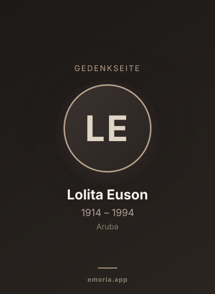 Gedenkportrait von Lolita Euson