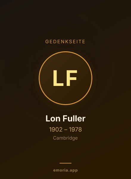 Gedenkportrait von Lon Fuller
