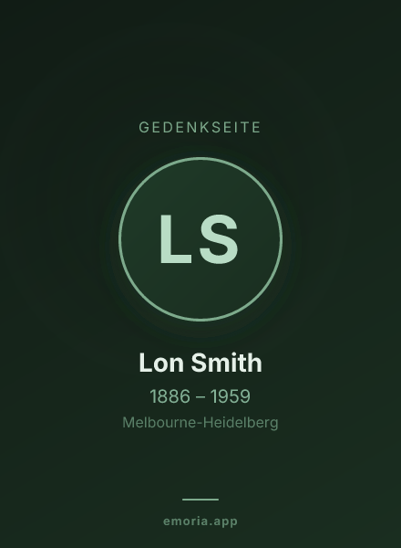 Gedenkportrait von Lon Smith
