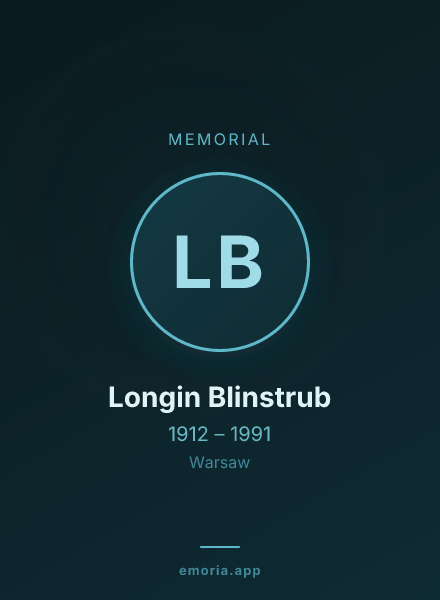 Memorial portrait of Longin Blinstrub