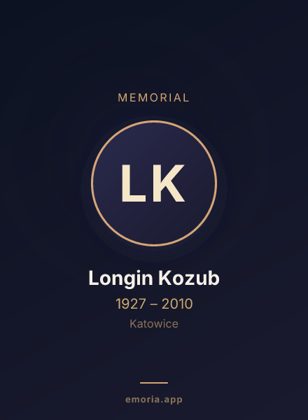 Memorial portrait of Longin Kozub