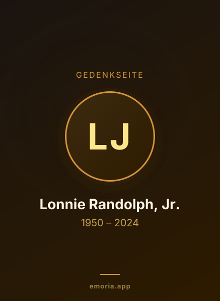 Gedenkportrait von Lonnie Randolph, Jr.