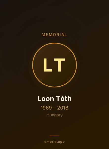 Memorial portrait of Loon Tóth