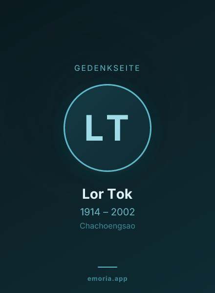 Gedenkportrait von Lor Tok