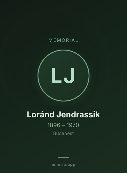 Memorial portrait of Loránd Jendrassik