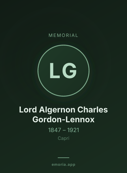Memorial portrait of Lord Algernon Charles Gordon-Lennox
