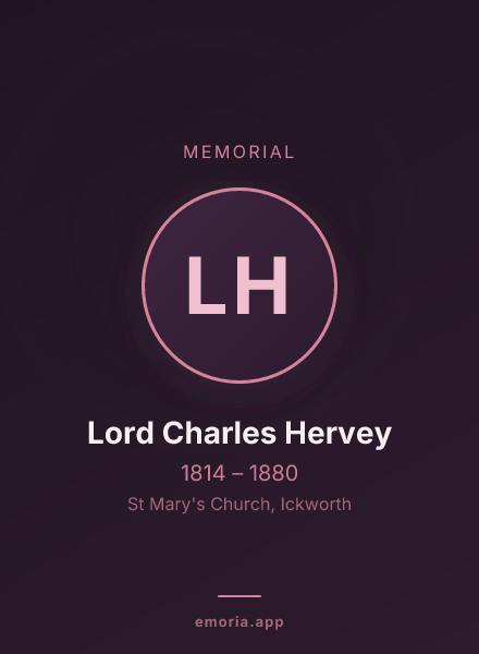 Memorial portrait of Lord Charles Hervey