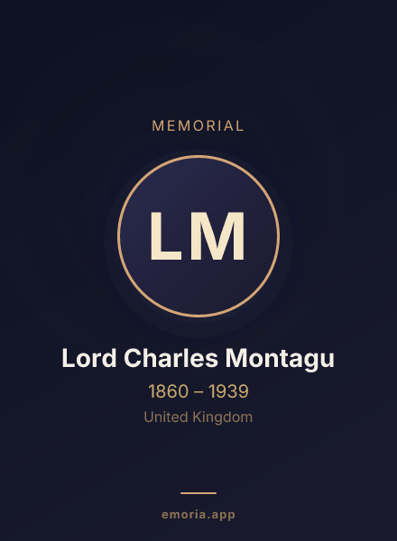 Memorial portrait of Lord Charles Montagu
