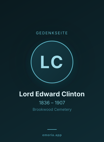Gedenkportrait von Lord Edward Clinton
