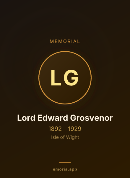 Memorial portrait of Lord Edward Grosvenor