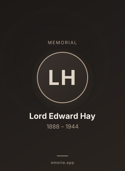 Memorial portrait of Lord Edward Hay
