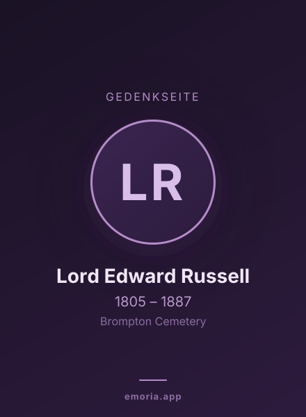 Gedenkportrait von Lord Edward Russell