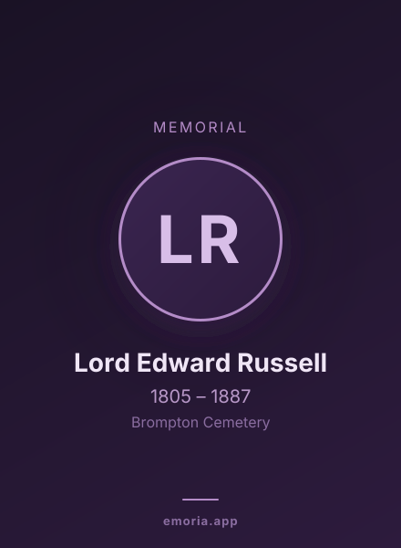 Memorial portrait of Lord Edward Russell