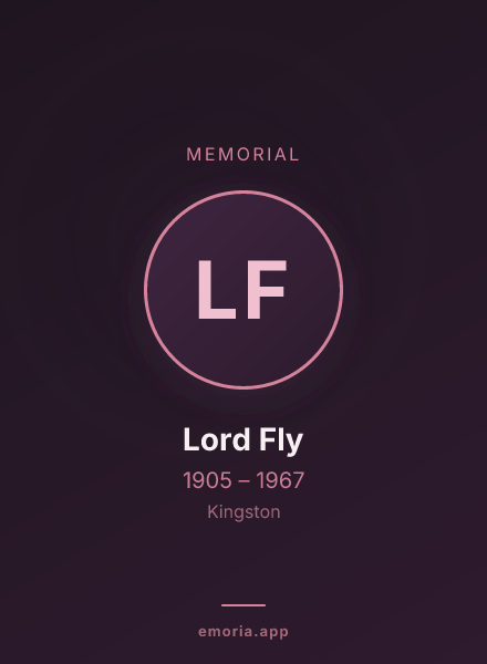Memorial portrait of Lord Fly