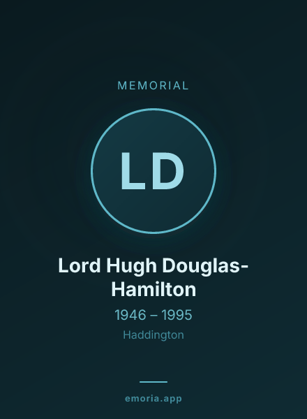 Memorial portrait of Lord Hugh Douglas-Hamilton