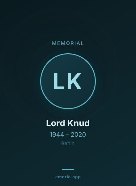 Memorial portrait of Lord Knud