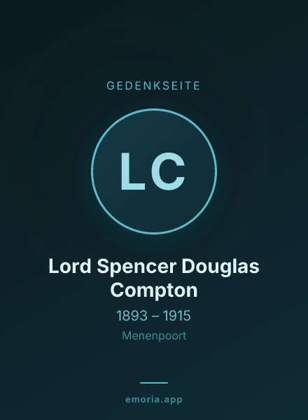 Gedenkportrait von Lord Spencer Douglas Compton