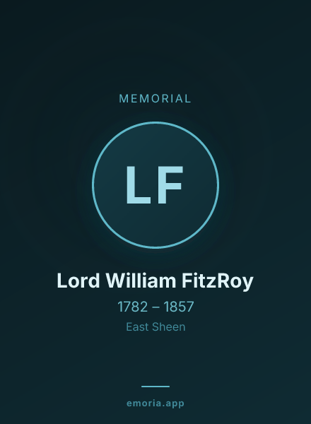 Memorial portrait of Lord William FitzRoy