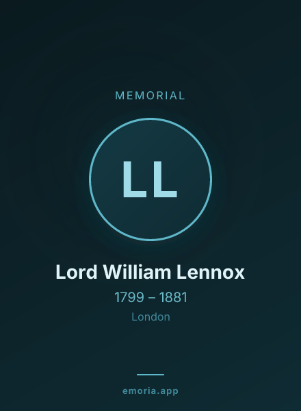 Memorial portrait of Lord William Lennox