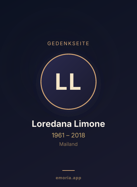 Gedenkportrait von Loredana Limone