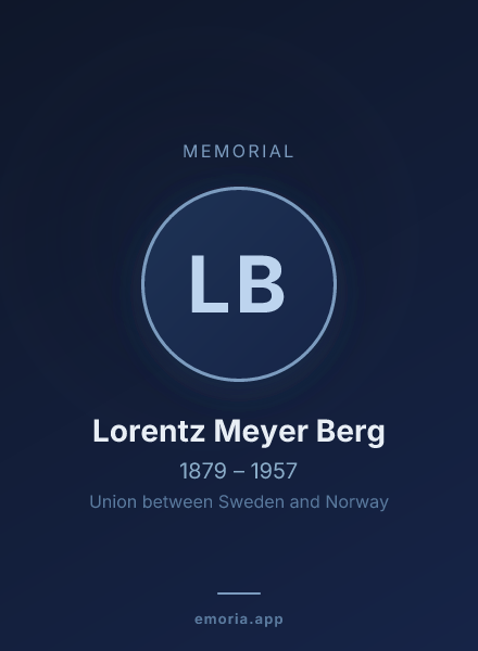 Memorial portrait of Lorentz Meyer Berg