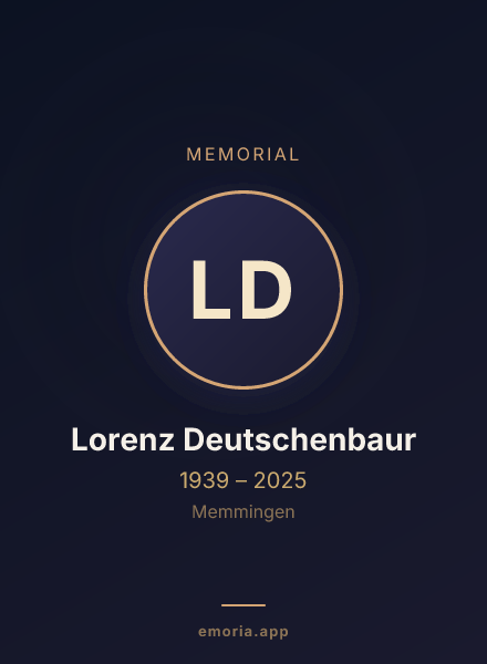 Memorial portrait of Lorenz Deutschenbaur