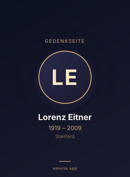 Gedenkportrait von Lorenz Eitner
