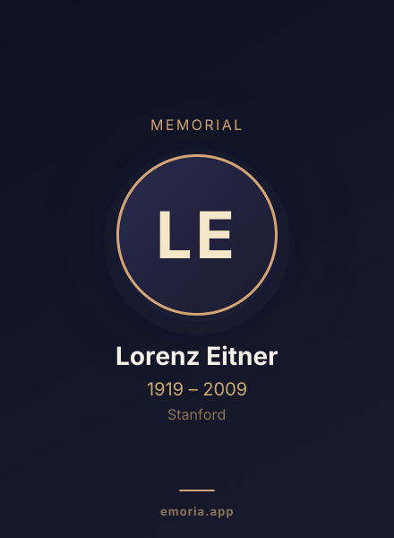 Memorial portrait of Lorenz Eitner