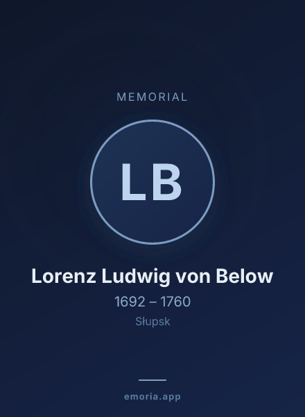 Memorial portrait of Lorenz Ludwig von Below