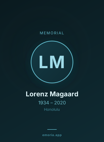 Memorial portrait of Lorenz Magaard
