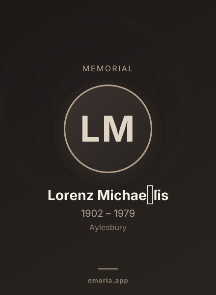 Memorial portrait of Lorenz Michae͏̈lis