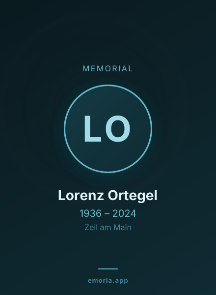Memorial portrait of Lorenz Ortegel