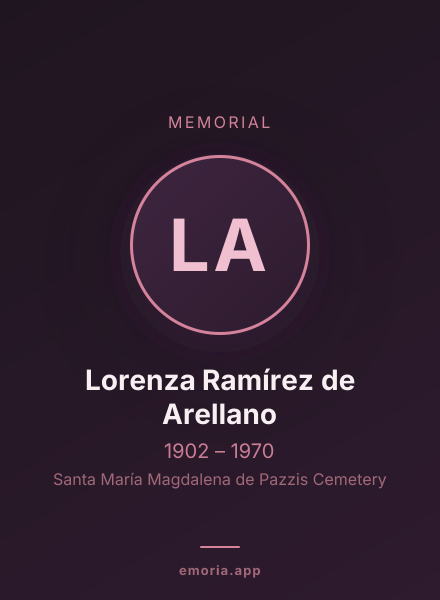 Memorial portrait of Lorenza Ramírez de Arellano
