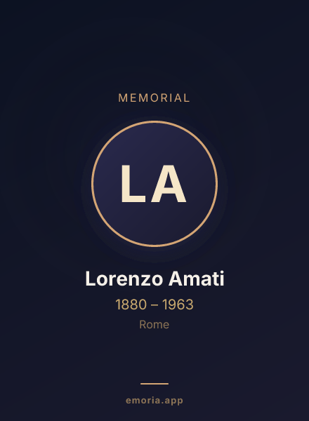 Memorial portrait of Lorenzo Amati