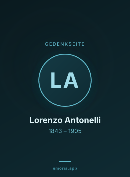 Gedenkportrait von Lorenzo Antonelli