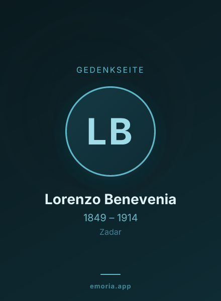 Gedenkportrait von Lorenzo Benevenia