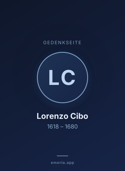 Gedenkportrait von Lorenzo Cibo