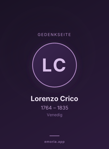 Gedenkportrait von Lorenzo Crico