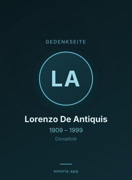 Gedenkportrait von Lorenzo De Antiquis