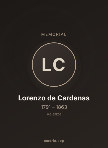 Memorial portrait of Lorenzo de Cardenas