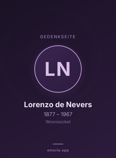 Gedenkportrait von Lorenzo de Nevers